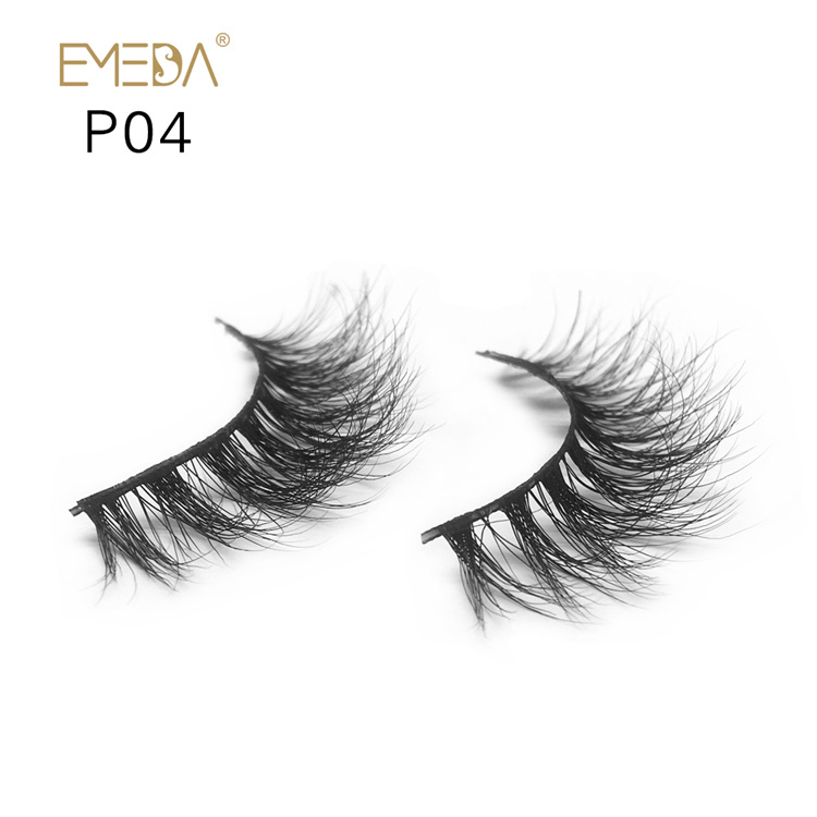 Wholesale Real Mink Fur Eyelashes Vendors,3D Mink Lashes Strips YH004